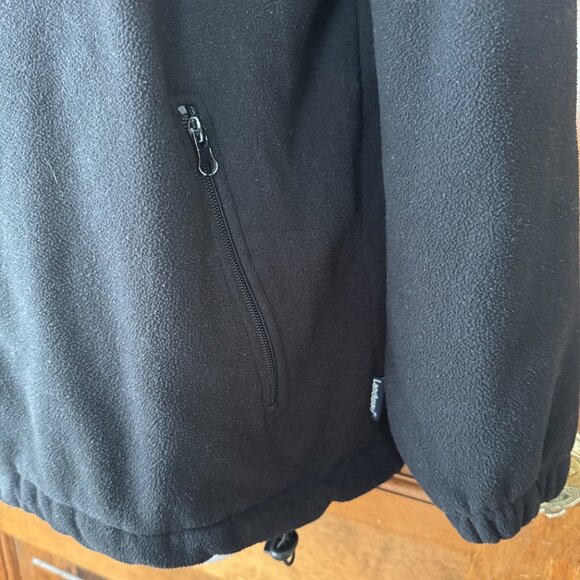 Landway Black Zip-Up Fleece w/OCEAN CITY in White Embroidered Letters Medium - Picture 5 of 13